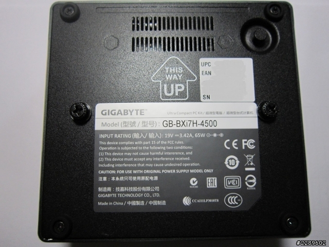 BRIX's i7-4500U 微型小電腦開箱
