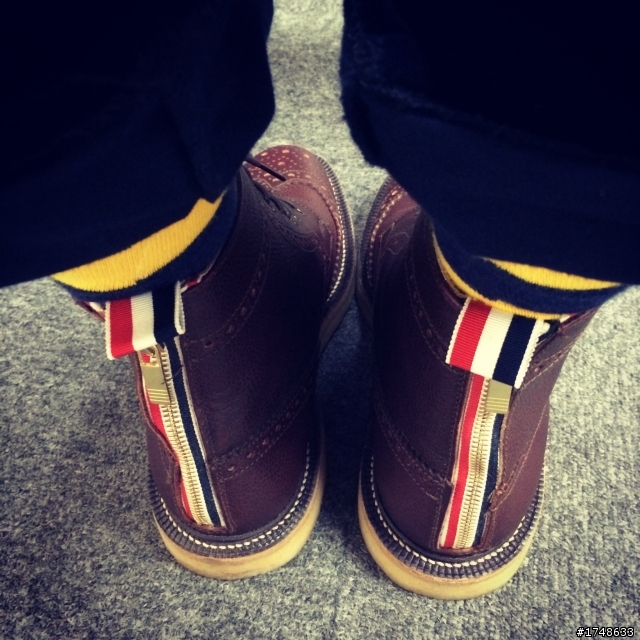 THOM BROWNE WINGTIP BOOT 雕花靴