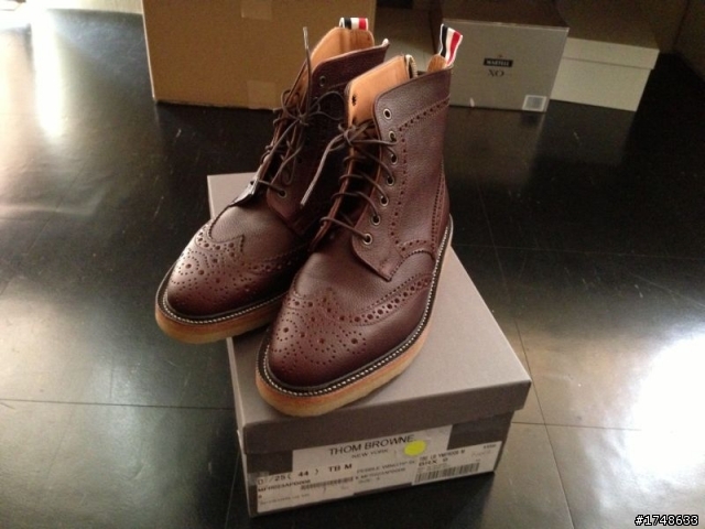 THOM BROWNE WINGTIP BOOT 雕花靴