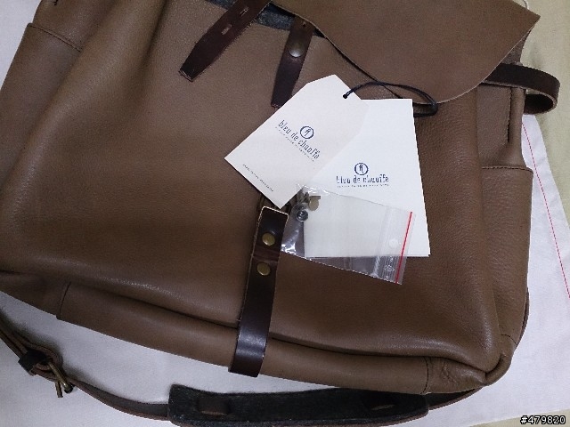 優雅的藍色暖爐 Bleu de chauffe 法國純手工真皮郵差包