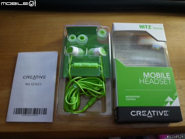 CREATIVE HITZ MA200 入耳式多媒體麥克風耳機分享