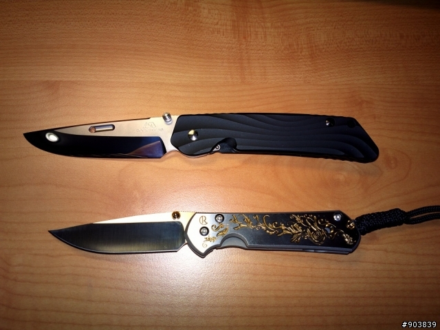 最近敗家成果--Sebenza Gold Leaf & 花田洋「肥後」