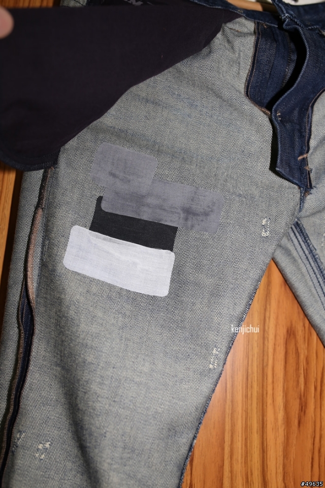 【結果給女友穿,補圖】 THAVAR washed 885S 還沒穿出門就已經破到變成其他樣子【圖多多】