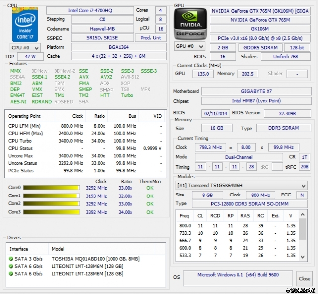 AORUS X7雙顯卡筆電入手分享~(03/31更新初步心得)