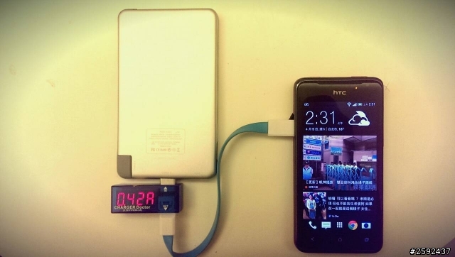 請問 HTC J 的充電電流量這樣是否正常