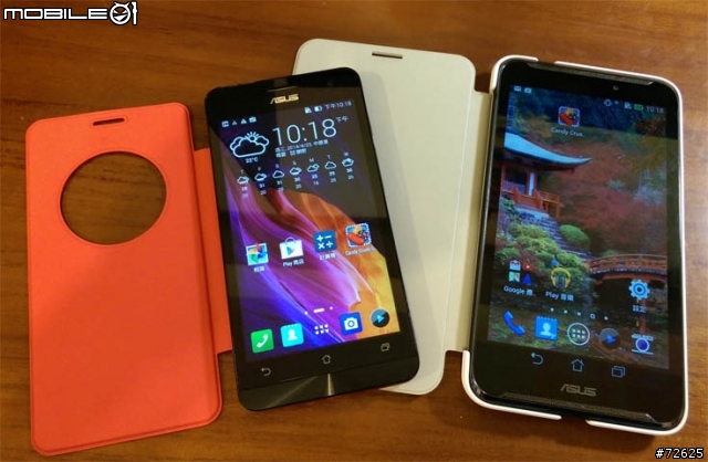 Zenfone5 1g ram版本 +紅色感應皮套微開箱+小心得!