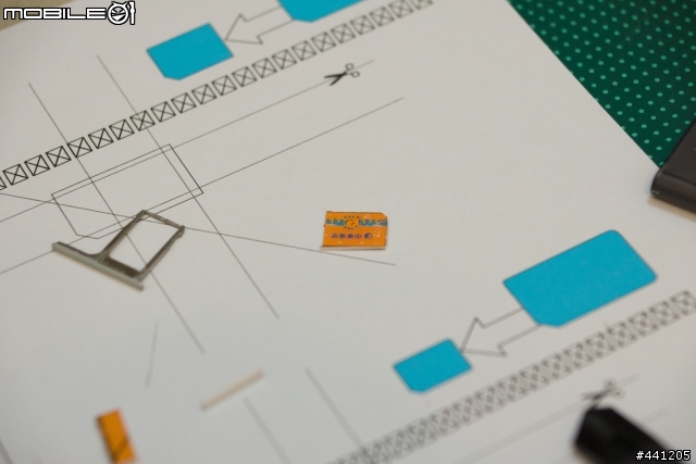 M8 大SIM卡(Mini SIM)自切Nano sim卡心得