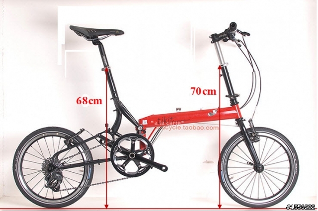 輕量的BikeFriday平把雙盤speeding Tikit,7.84kg