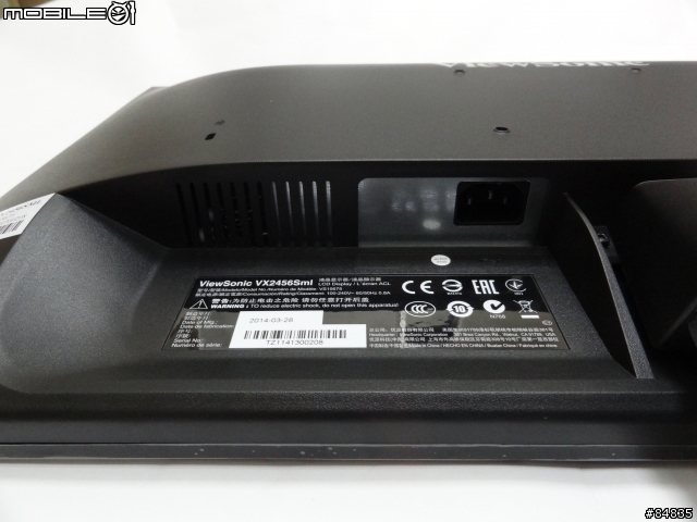 電玩螢幕Viewsonic VX2456Sml開箱測試心得