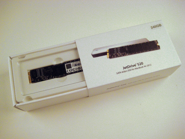 Macbook Air SSD 升級創見 JetDrive 520