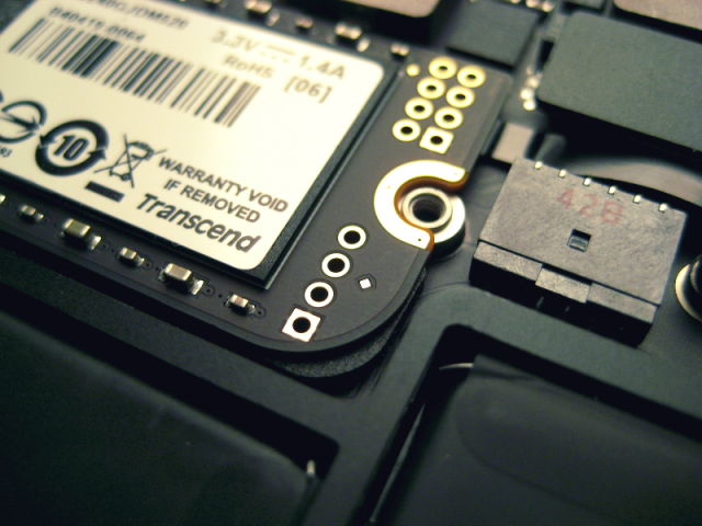 Macbook Air SSD 升級創見 JetDrive 520