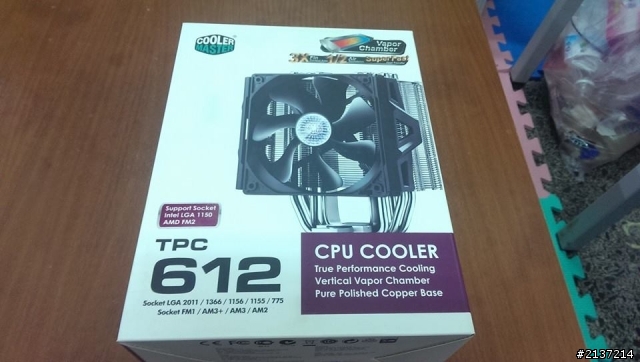 中價位均熱板散熱器,Cooler Master酷媽TPC612開箱