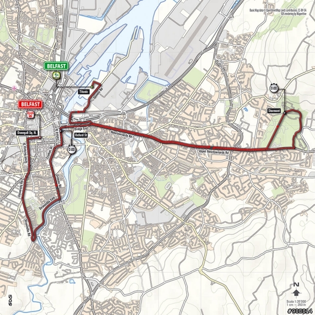 2014 環義大賽 第一站, Belfast → Belfast, 21.7公里(TTT)