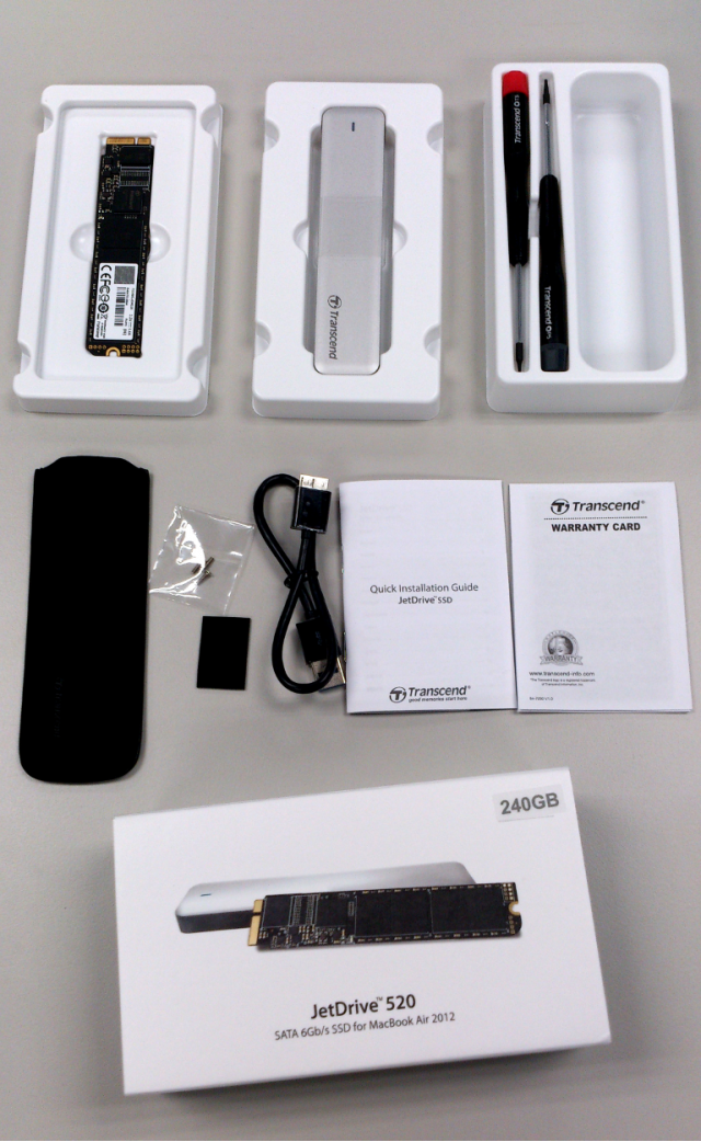 Macbook Air SSD 升級創見 JetDrive 520