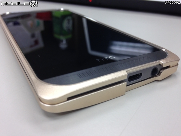 金色M8鋁合金保護框 與 M8 16G 灰 的邂逅 !!!