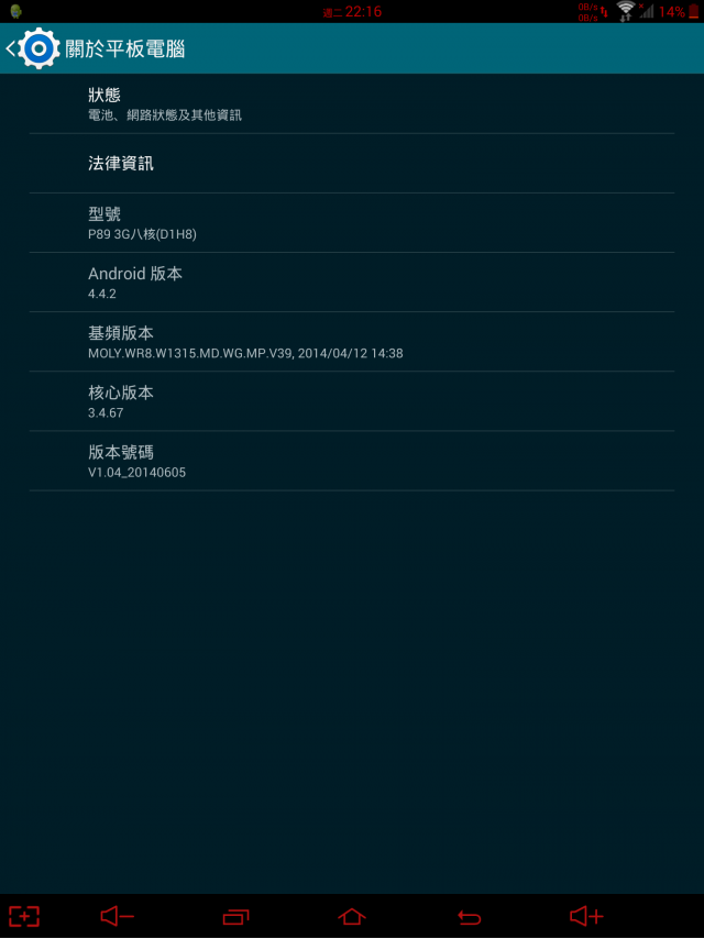 台電科技 P89 3G 八核版(簡單開箱)