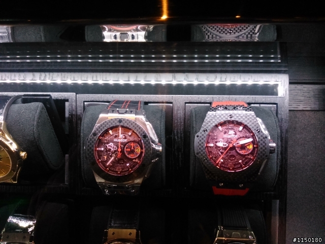 提前跟老婆大人預支的生日禮物...=___=....Hublot Ferrari Tianium & Carbon