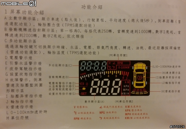 TSA OBD HUD 工程機試用心得