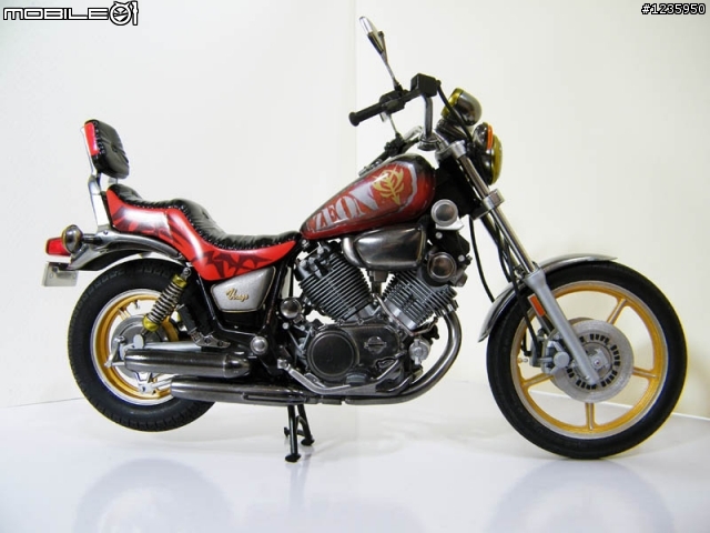 【作品分享】TAMIYA 1/12 YAMAHA XV1000 吉翁專車樣式(圖多)