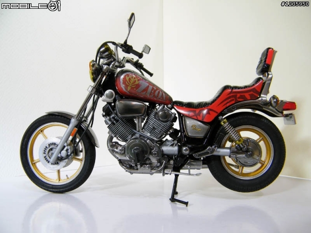 【作品分享】TAMIYA 1/12 YAMAHA XV1000 吉翁專車樣式(圖多)