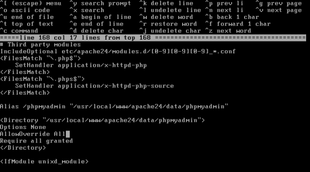 在FREEBSD安裝Apache,MySQL,PHP和phpMyAdmin 的疑問