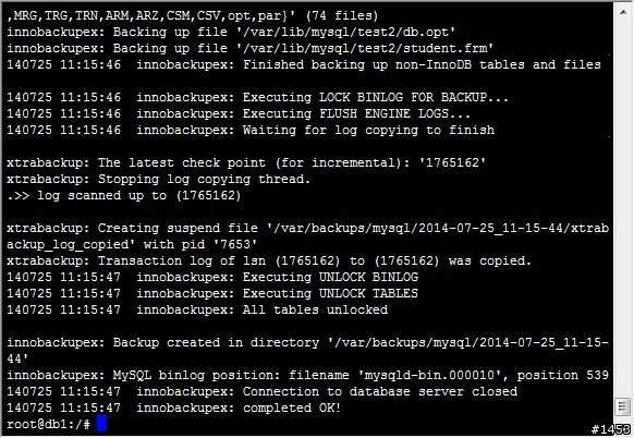 使用Percona XtraBackup備份MySQL資料庫