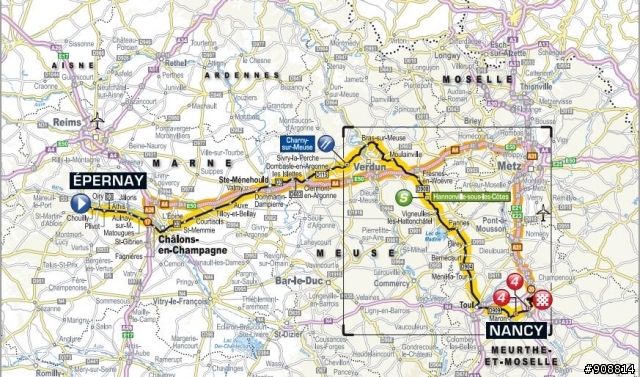 2014 環法大賽 第七站, Épernay → Nancy, 234.5公里