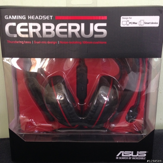 意外地獲得ASUS Cerberus耳機(簡單開箱)