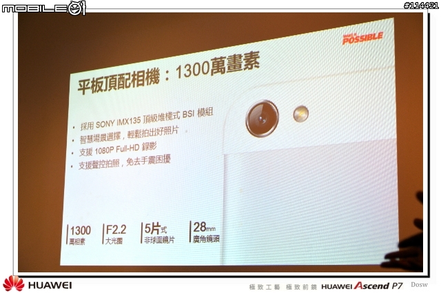 【體驗活動】極致工藝 極致前鏡 HUAWEI Ascend P7 台北體驗會
