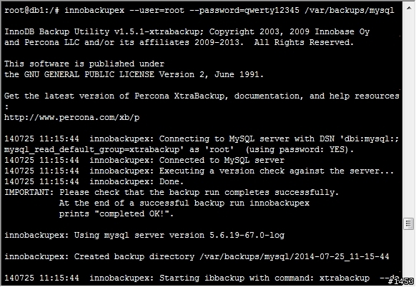 使用Percona XtraBackup備份MySQL資料庫