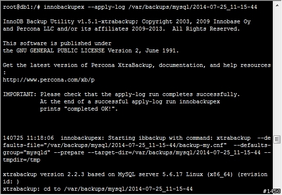 使用Percona XtraBackup備份MySQL資料庫