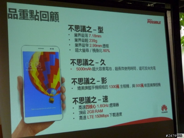 極致工藝 極致前鏡 HUAWEI Ascend P7體驗會-台中場