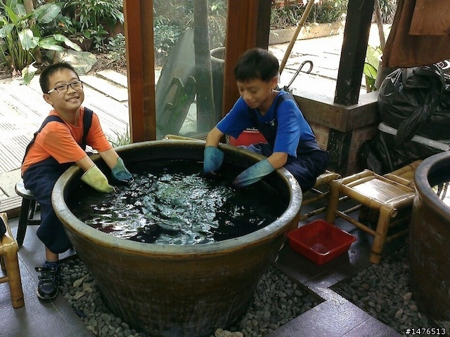 我家的三義親子遊特別不一樣-雲中用餐、DIY藍染、戲水秘境分享-《和叮寧小黑蚊防蚊液 去旅行》