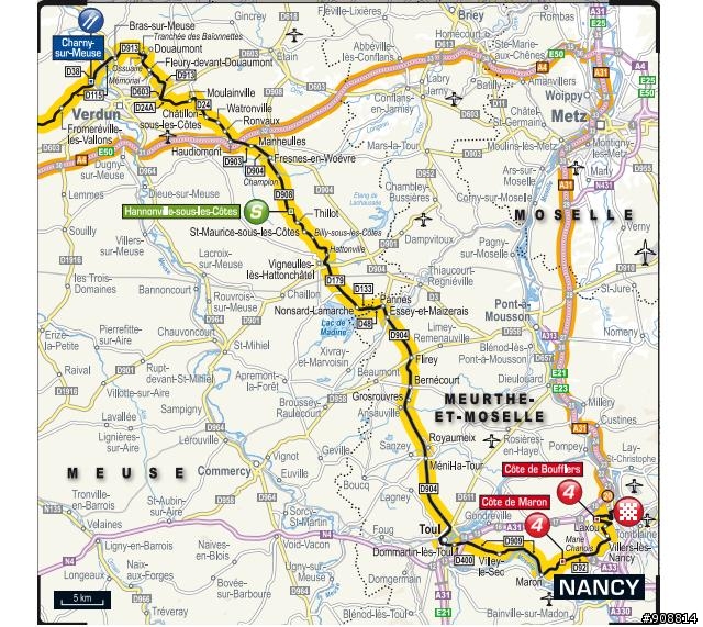 2014 環法大賽 第七站, Épernay → Nancy, 234.5公里