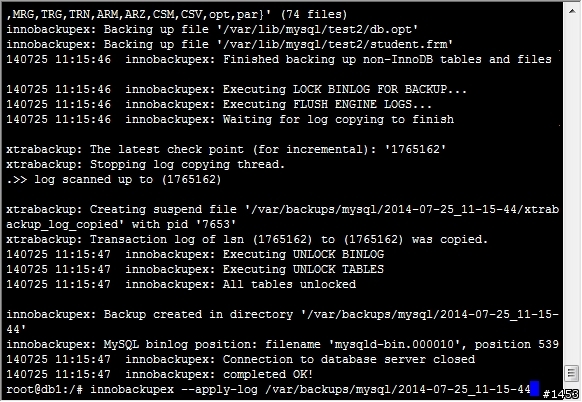 使用Percona XtraBackup備份MySQL資料庫