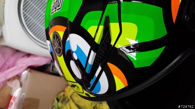 AGV CORSA 烏龜帽 進氣孔上色過程
