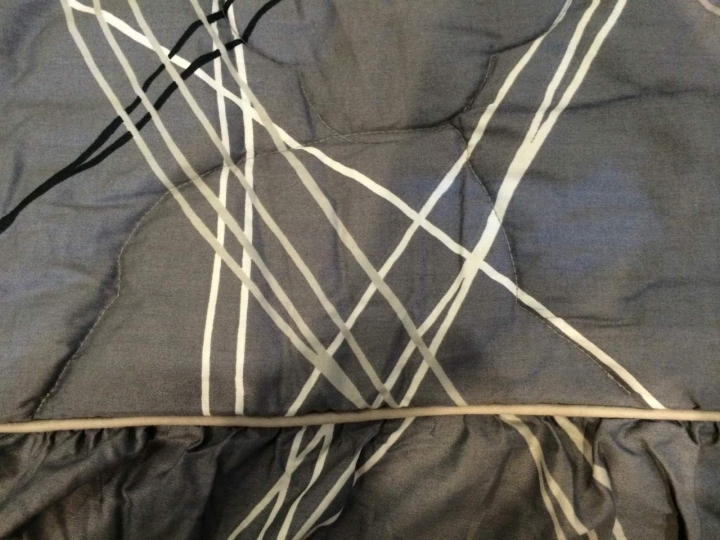 買到暇疵床罩..店家處理成這樣