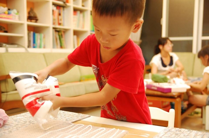 DIY 鄉村風馬賽克桌