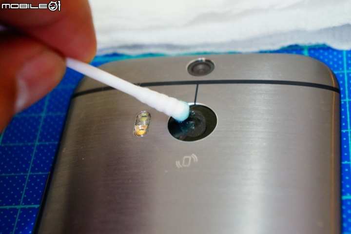 HTC M8 後鏡頭 刮花 處理DIY 拍照模糊 解決問題
