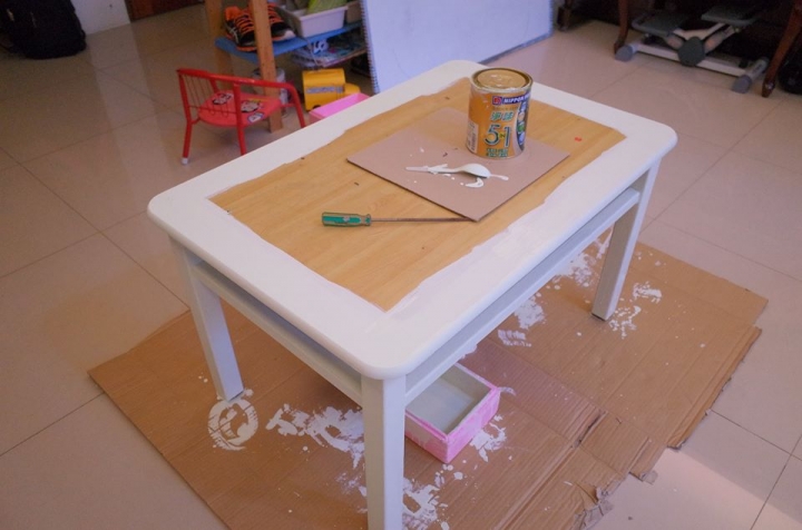 DIY 鄉村風馬賽克桌
