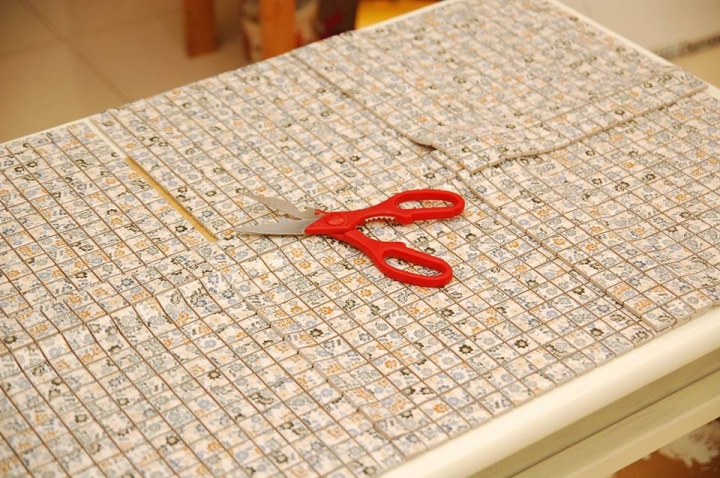 DIY 鄉村風馬賽克桌