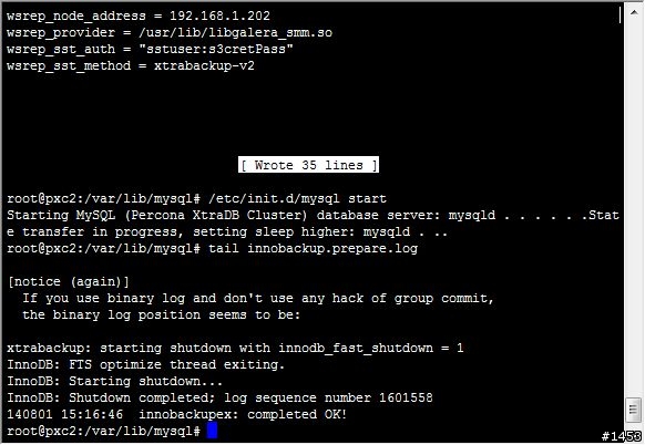 使用Percona XtraDB Cluster建立MySQL資料庫叢集(1/2: 叢集安裝與設定)