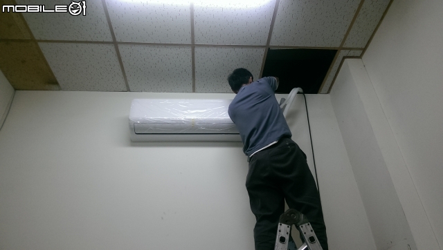 超大噸位台灣品牌國產定頻壁掛式冷氣安裝分享-良峰空調A+ (圖文並茂)