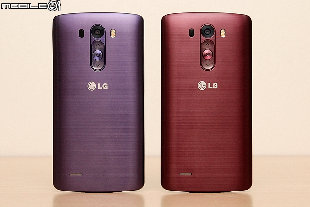 LG G3新色登場 燻紫、烟紅、珀金三色寫真