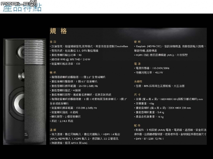 隨音樂起伏 PHILIPS 環繞劇院 Fidelio E5 體驗分享高品味的音質