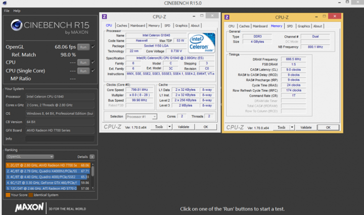 低功耗平台加獨顯測試-AMD Sempron 3850 VS Intel Celeron J1900 VS Intel Celeron G1840