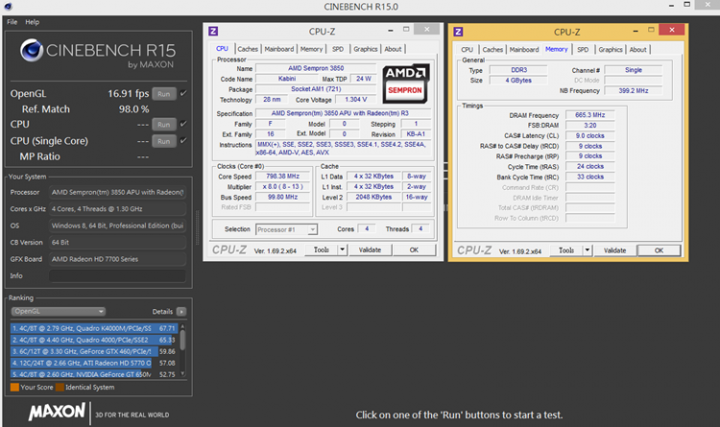 低功耗平台加獨顯測試-AMD Sempron 3850 VS Intel Celeron J1900 VS Intel Celeron G1840