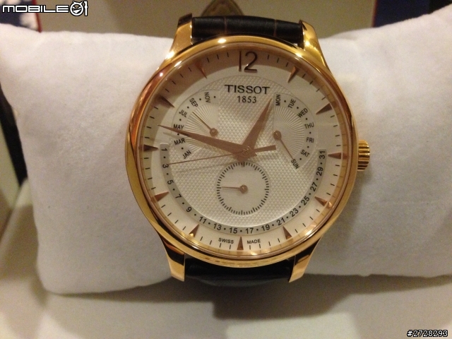 不專業開箱 Tissot 萬年曆玫瑰金款