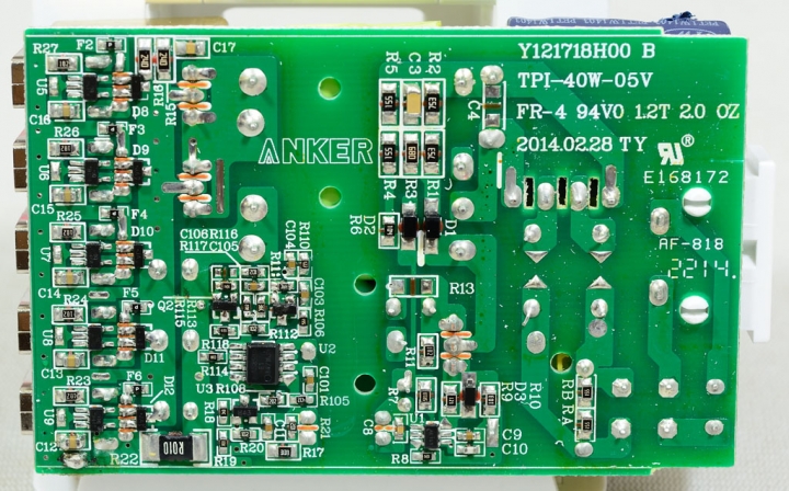 ANKER 40W 5V 8A 5埠USB Adapter簡介及測試