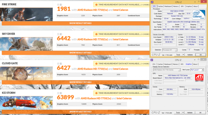 低功耗平台加獨顯測試-AMD Sempron 3850 VS Intel Celeron J1900 VS Intel Celeron G1840